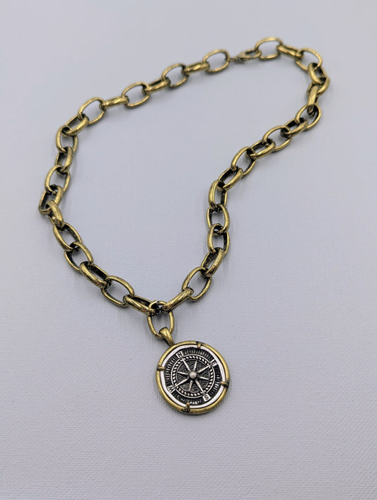 Mariners Compass-Antique Gold