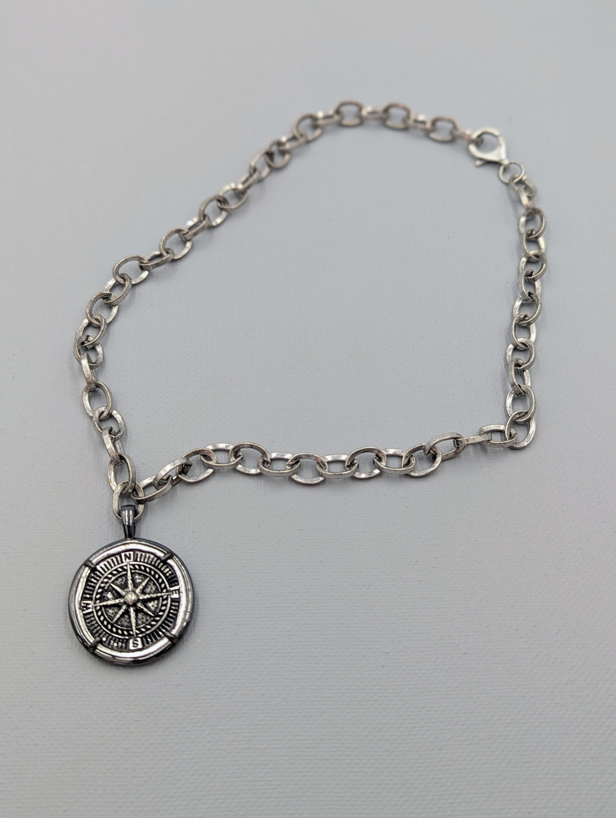 Mariners Compass- Antique Silver