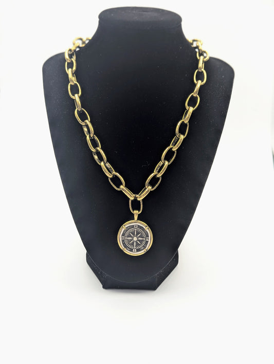 Mariners Compass-Antique Gold